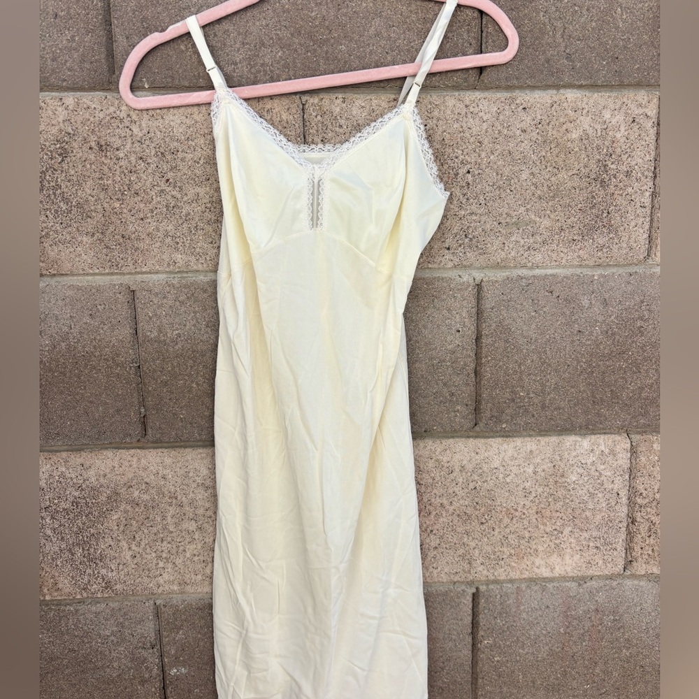 Vintage Cream Slip Dress